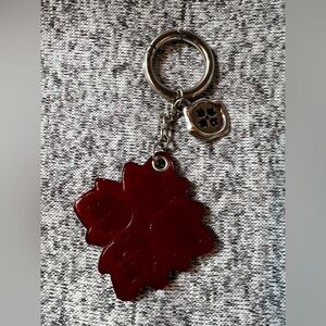 🔑🗝️👜 Patricia Nash Floret Bag Charm Oxblood